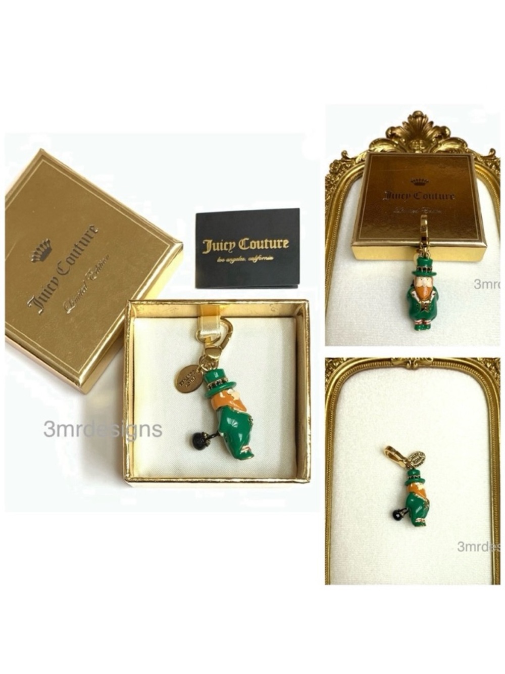 NIB Juicy Couture 2014 Limited Edition LEPRECHAUN Gold Plated Charm